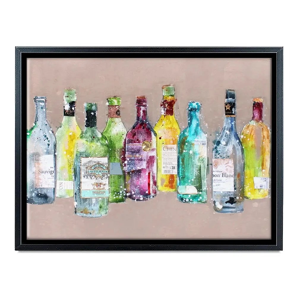 Empty Bottles Canvas Print Empty Bottles Canvas Print wall art product Studio Paint-Ing