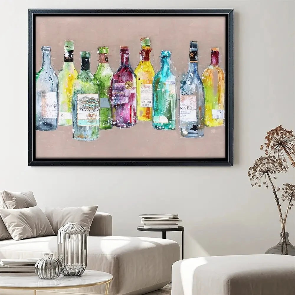 Empty Bottles Canvas Print Empty Bottles Canvas Print wall art product Studio Paint-Ing