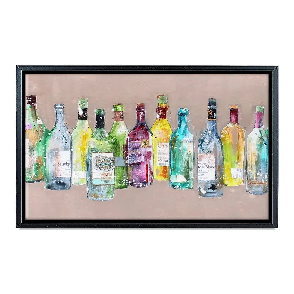 Empty Bottles Canvas Print Empty Bottles Canvas Print wall art product Studio Paint-Ing