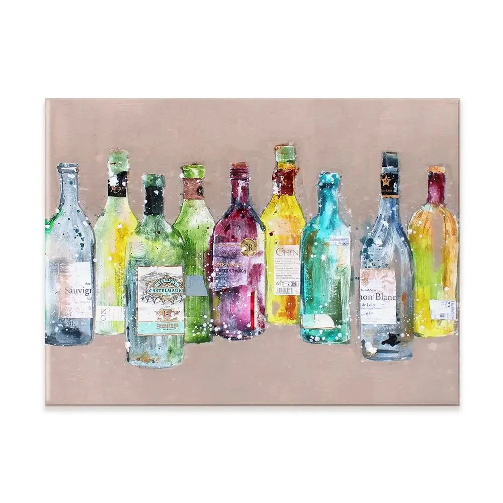 Empty Bottles Canvas Print Empty Bottles Canvas Print wall art product Studio Paint-Ing