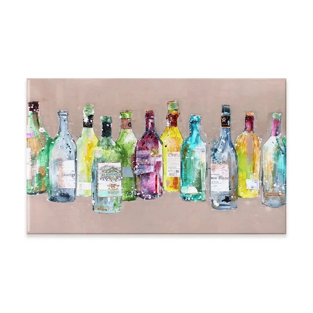 Empty Bottles Canvas Print Empty Bottles Canvas Print wall art product Studio Paint-Ing
