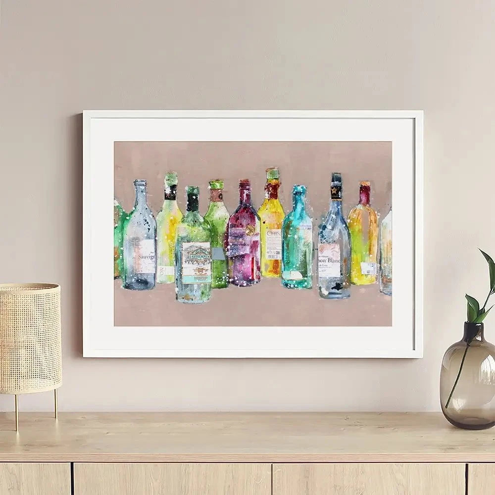 Empty Bottles Framed Art Print Empty Bottles Framed Art Print wall art product Studio Paint-Ing