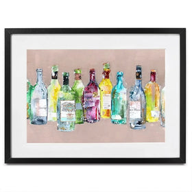 Empty Bottles Framed Art Print Empty Bottles Framed Art Print wall art product Studio Paint-Ing