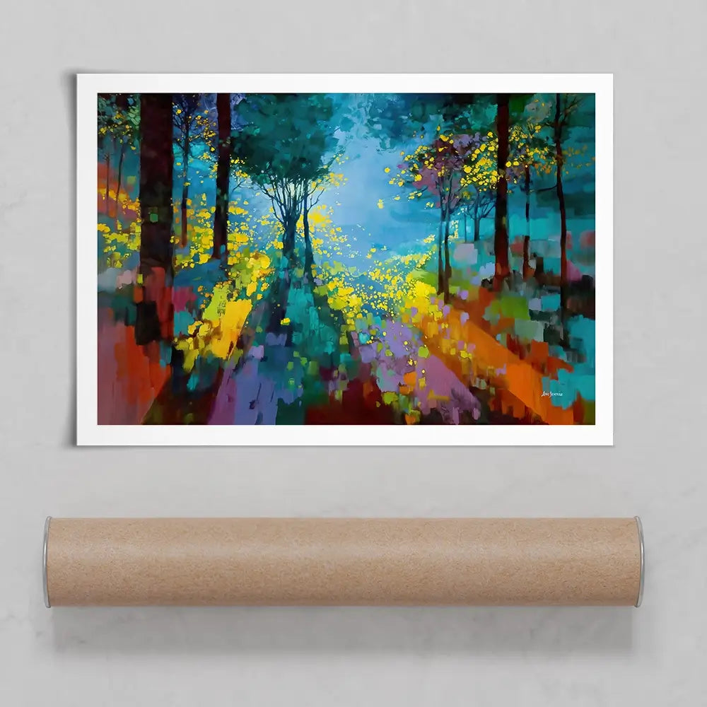 Enchanted Colourful Forest Art Print Enchanted Colourful Forest Art Print wall art product Leon Devenice