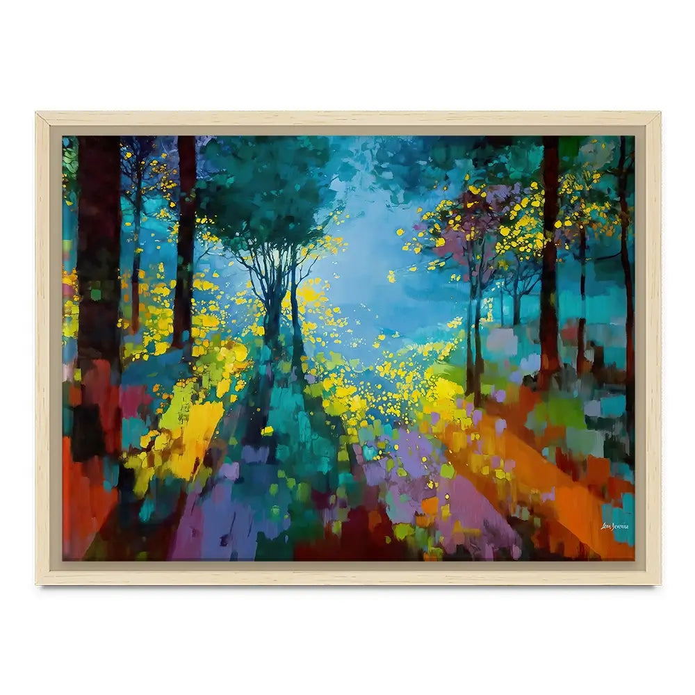 Enchanted Colourful Forest Canvas Print Enchanted Colourful Forest Canvas Print wall art product Leon Devenice
