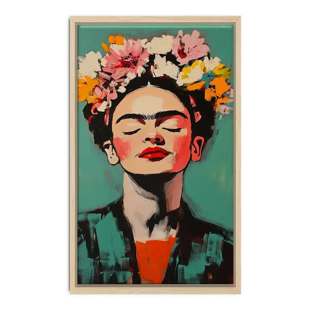 Enjoying Frida Canvas Print Enjoying Frida Canvas Print wall art product Treechild