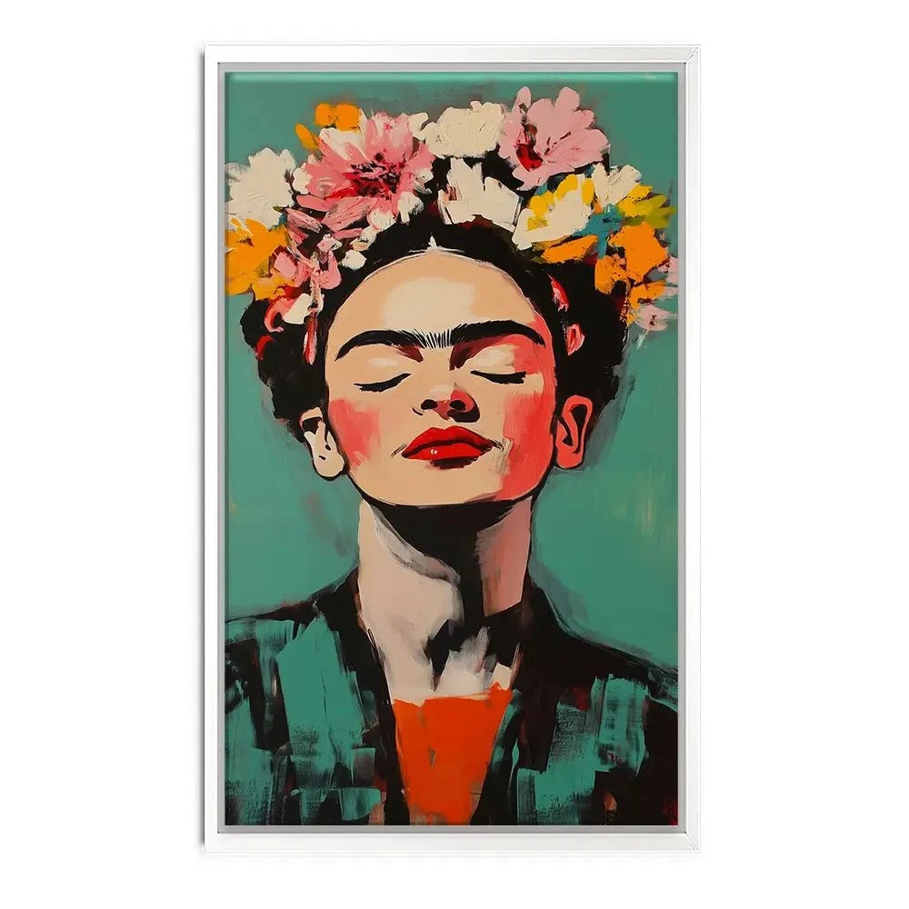 Enjoying Frida Canvas Print Enjoying Frida Canvas Print wall art product Treechild