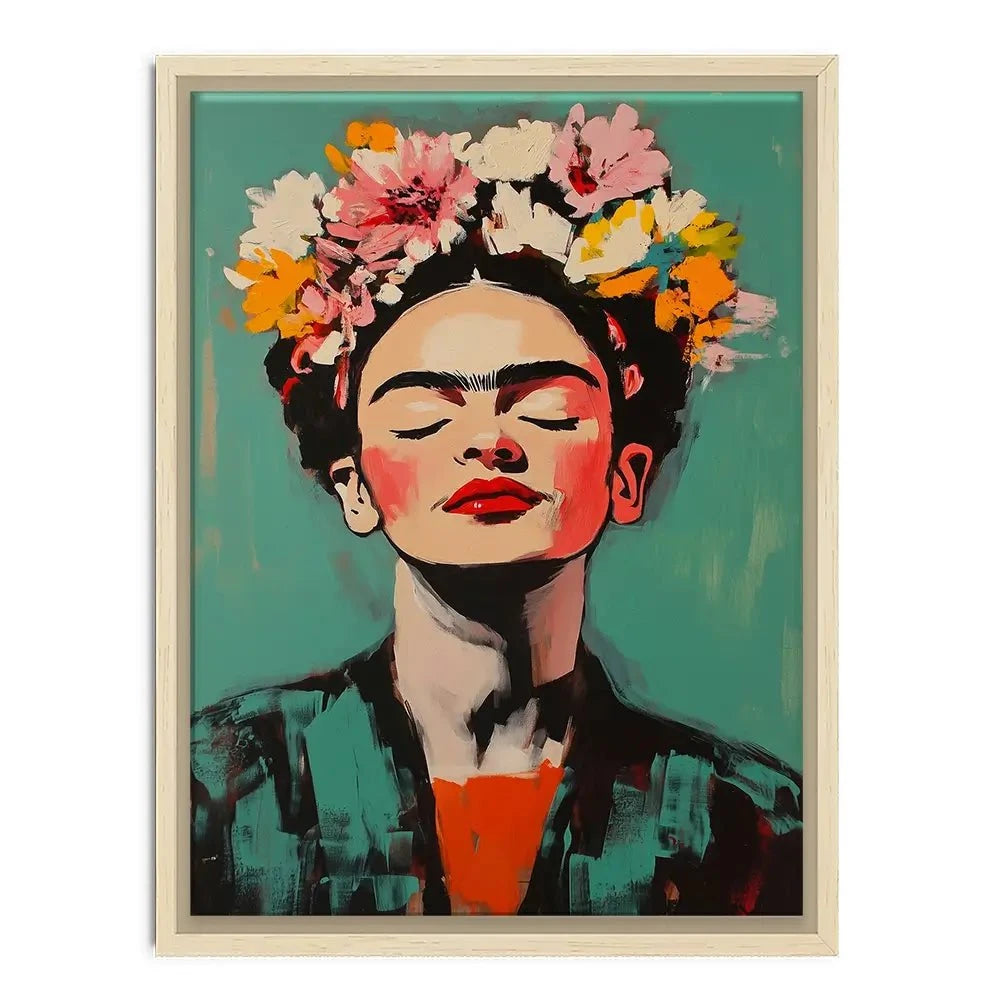 Enjoying Frida Canvas Print Enjoying Frida Canvas Print wall art product Treechild