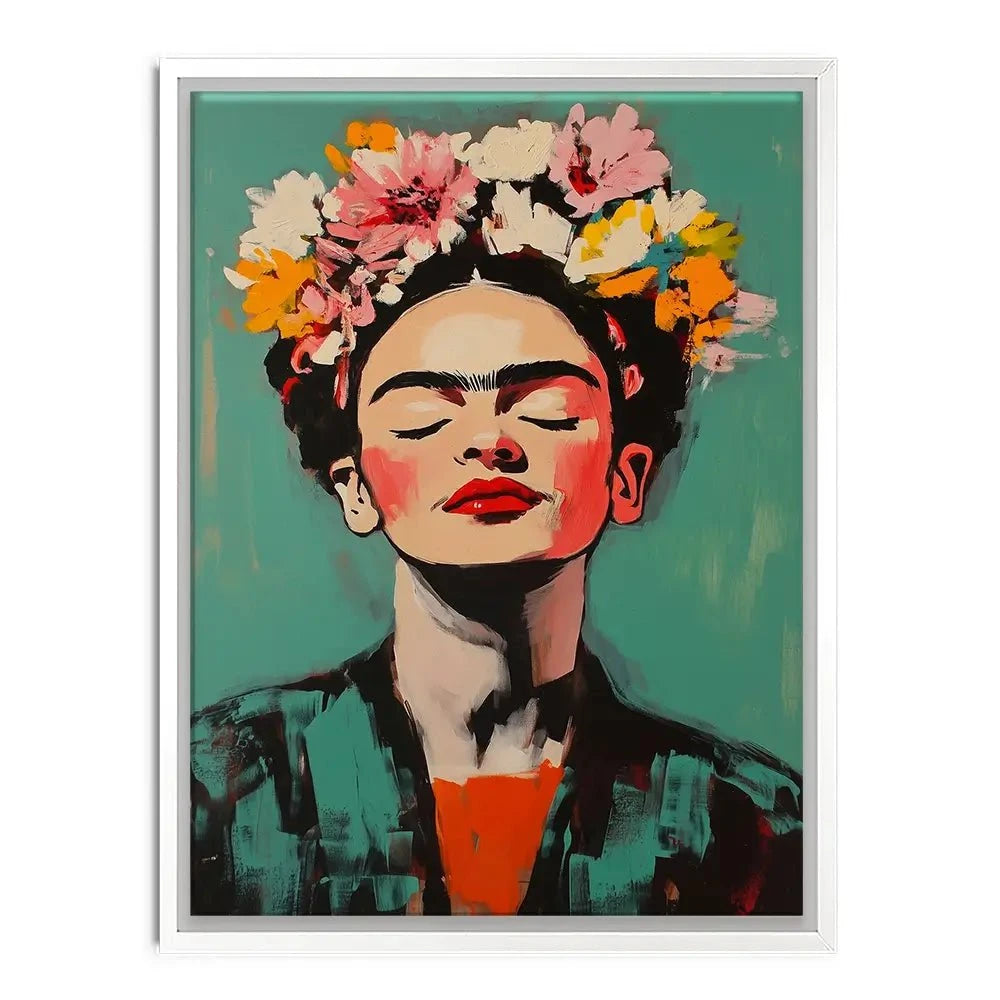 Enjoying Frida Canvas Print Enjoying Frida Canvas Print wall art product Treechild