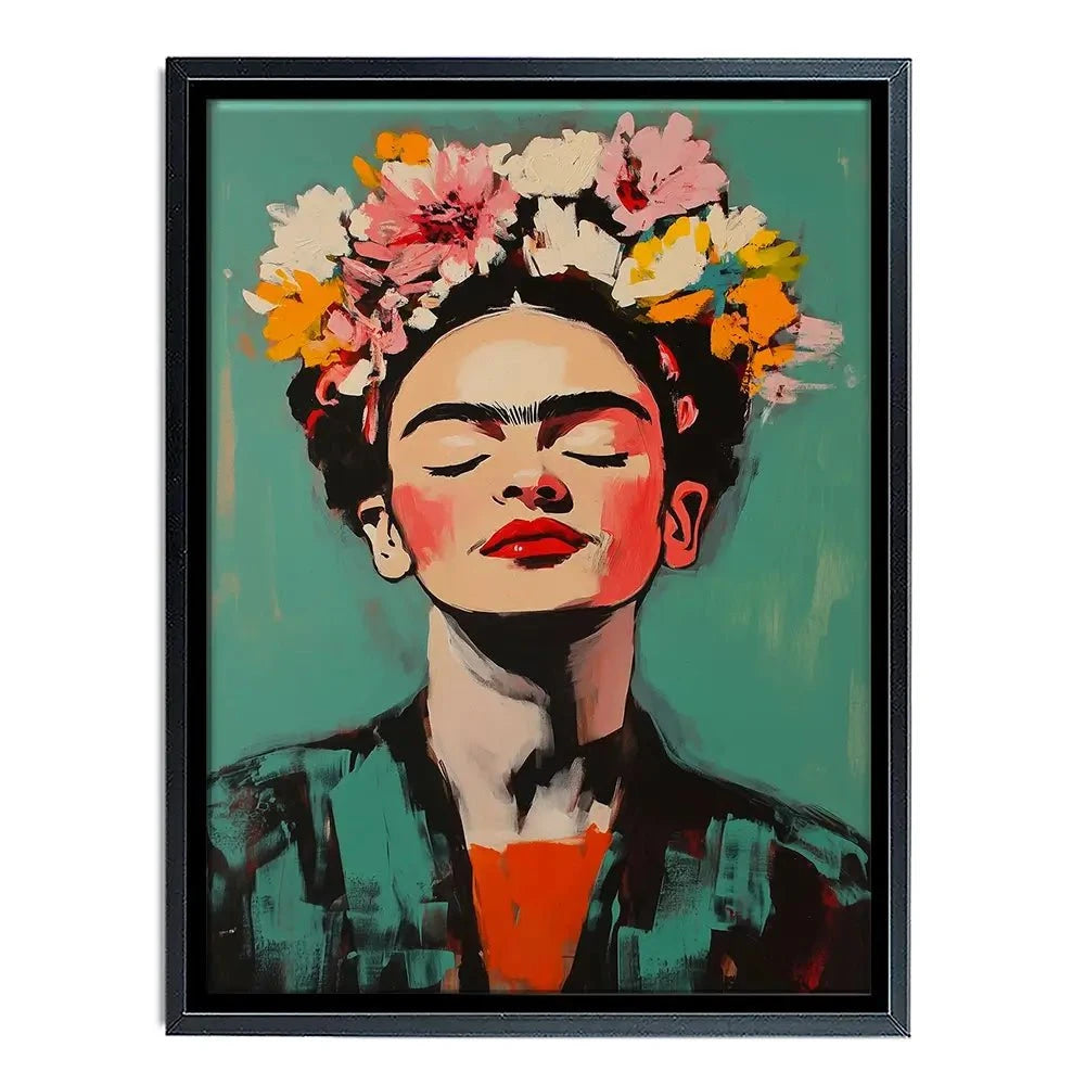 Enjoying Frida Canvas Print Enjoying Frida Canvas Print wall art product Treechild