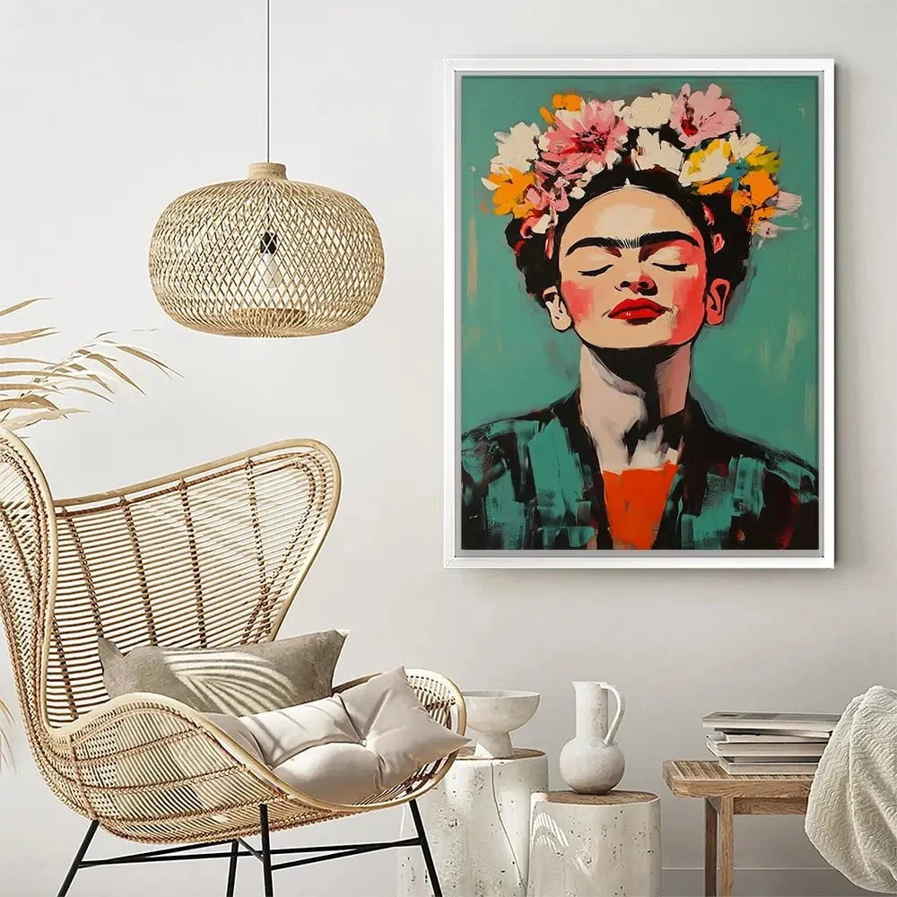Enjoying Frida Canvas Print Enjoying Frida Canvas Print wall art product Treechild