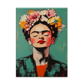 Enjoying Frida Canvas Print Enjoying Frida Canvas Print wall art product Treechild