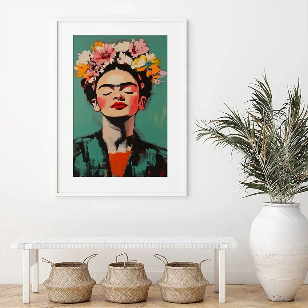 Enjoying Frida Framed Art Print Enjoying Frida Framed Art Print wall art product Treechild