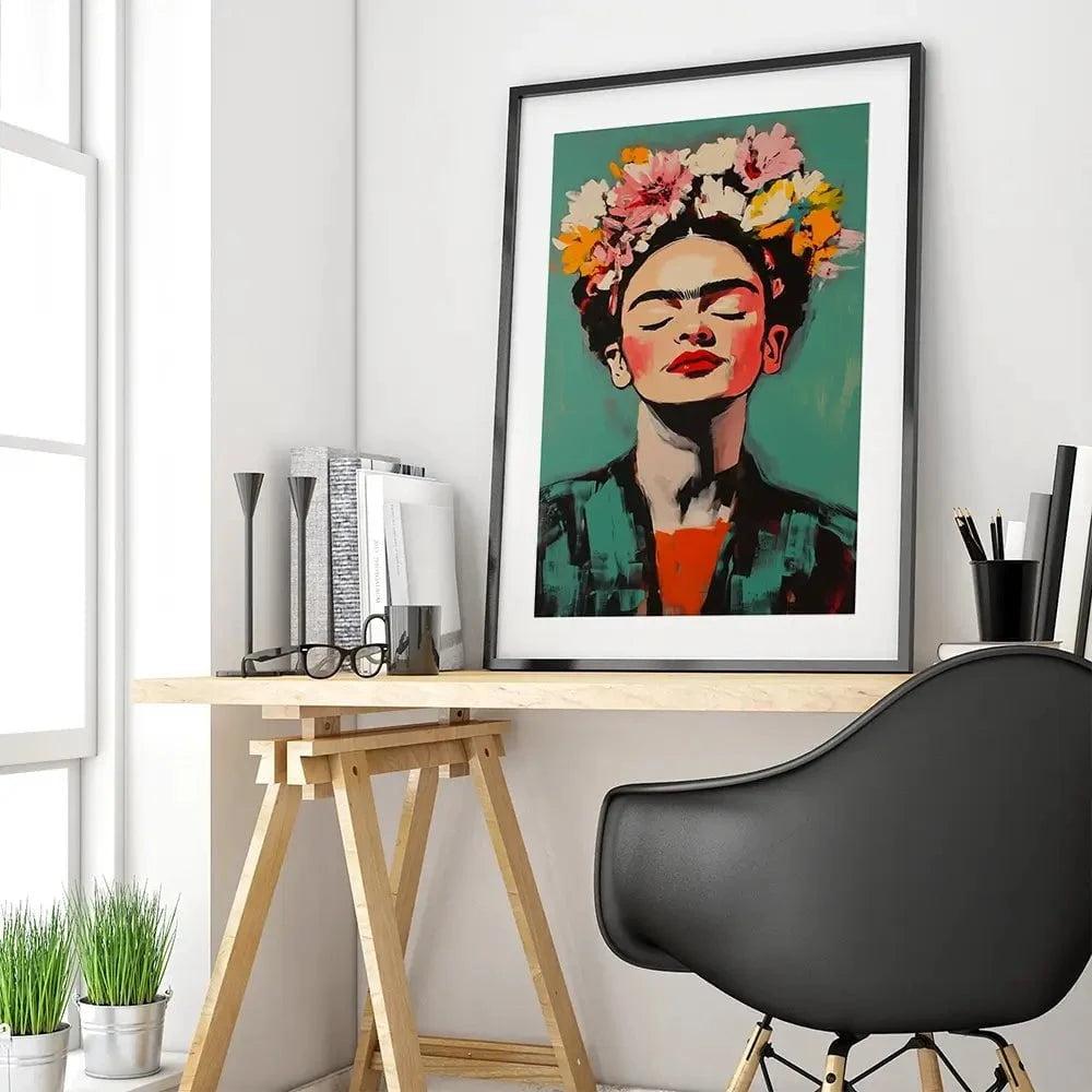 Enjoying Frida Framed Art Print Enjoying Frida Framed Art Print wall art product Treechild