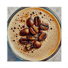 Espresso Martini Cocktail Square Canvas Print Espresso Martini Cocktail Square Canvas Print wall art product David Alexander Elder