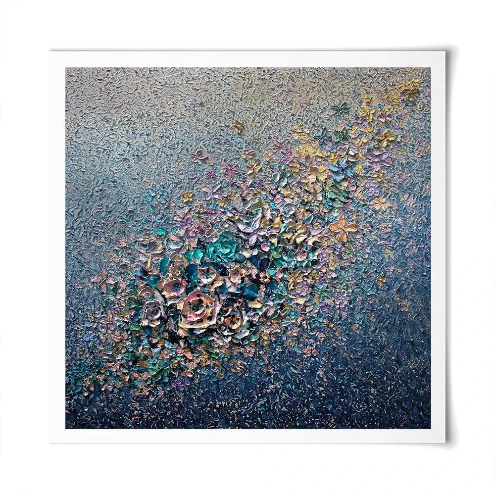 Eternal Bloom Square Art Print Eternal Bloom Square Art Print wall art product Nada Khatib