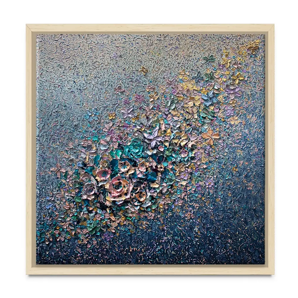 Eternal Bloom Square Canvas Print Eternal Bloom Square Canvas Print wall art product Nada Khatib