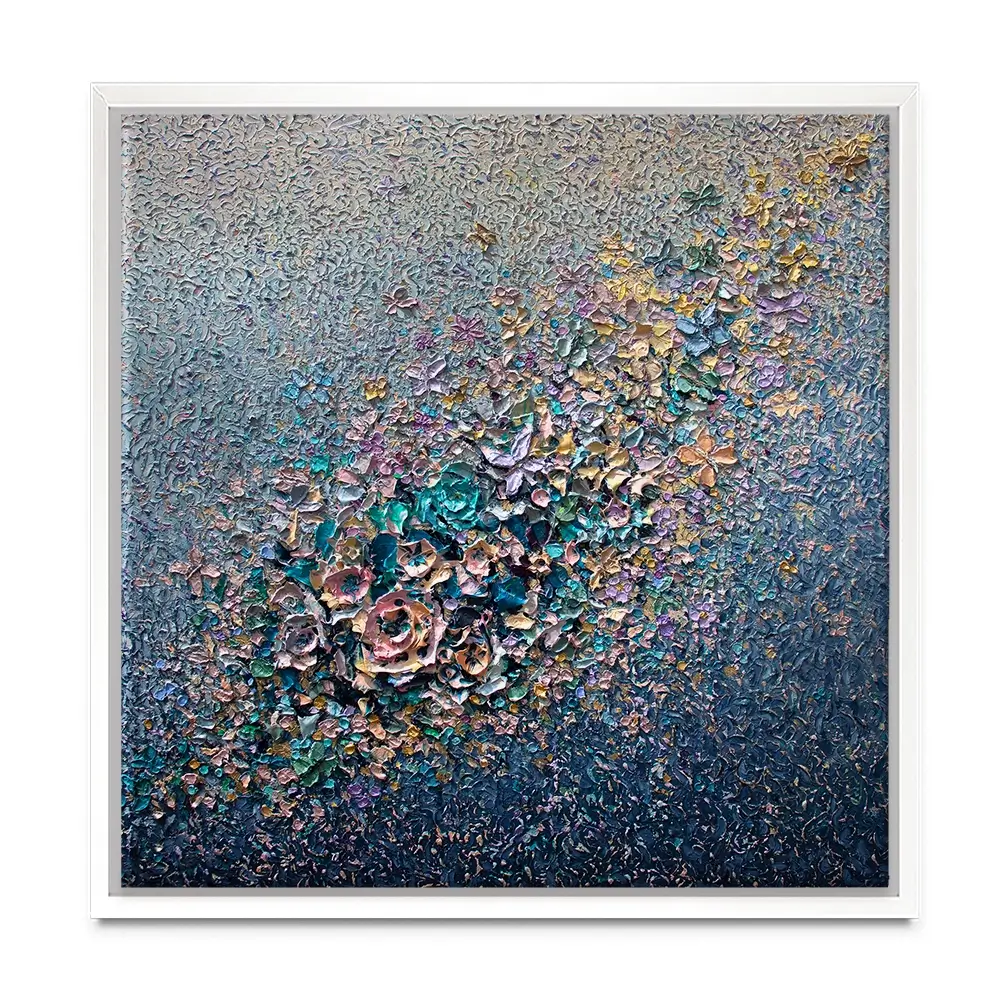 Eternal Bloom Square Canvas Print Eternal Bloom Square Canvas Print wall art product Nada Khatib
