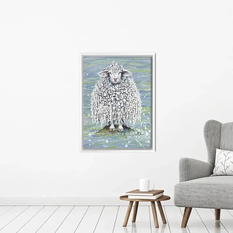 Ethel's Seaside Visit Canvas Print Ethel's Seaside Visit Canvas Print wall art product Maggie Vandewalle - Independent