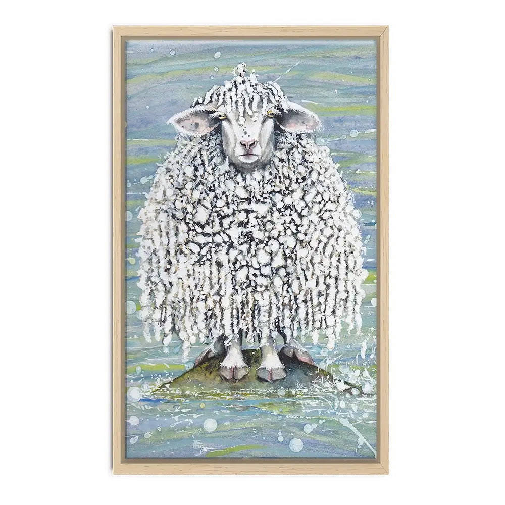 Ethel's Seaside Visit Canvas Print Ethel's Seaside Visit Canvas Print wall art product Maggie Vandewalle - Independent