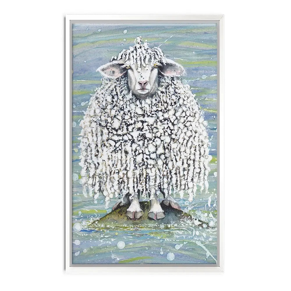 Ethel's Seaside Visit Canvas Print Ethel's Seaside Visit Canvas Print wall art product Maggie Vandewalle - Independent