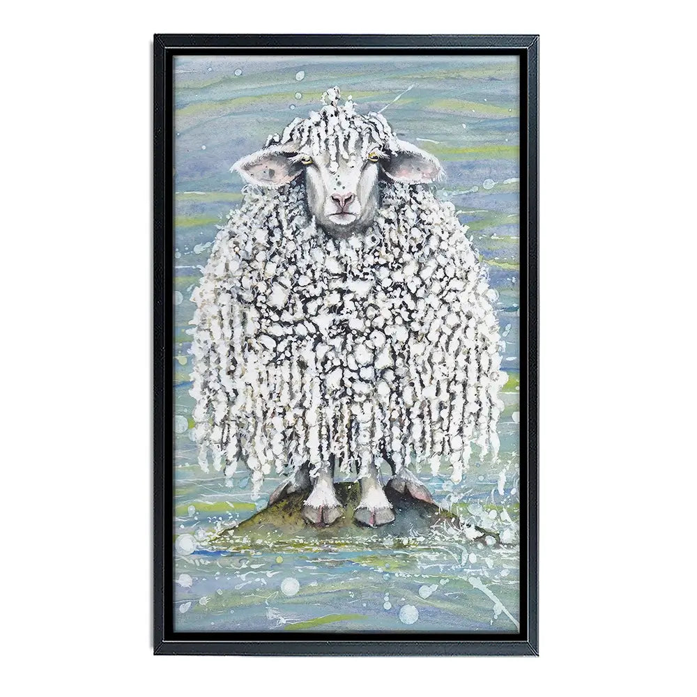 Ethel's Seaside Visit Canvas Print Ethel's Seaside Visit Canvas Print wall art product Maggie Vandewalle - Independent