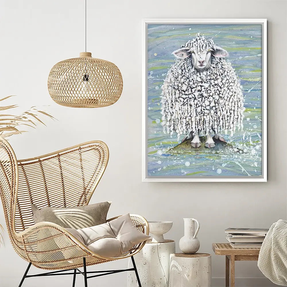 Ethel's Seaside Visit Canvas Print Ethel's Seaside Visit Canvas Print wall art product Maggie Vandewalle - Independent