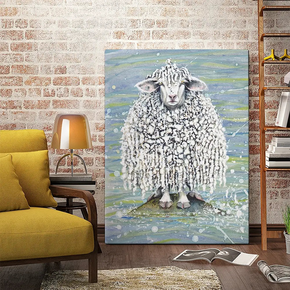 Ethel's Seaside Visit Canvas Print Ethel's Seaside Visit Canvas Print wall art product Maggie Vandewalle - Independent