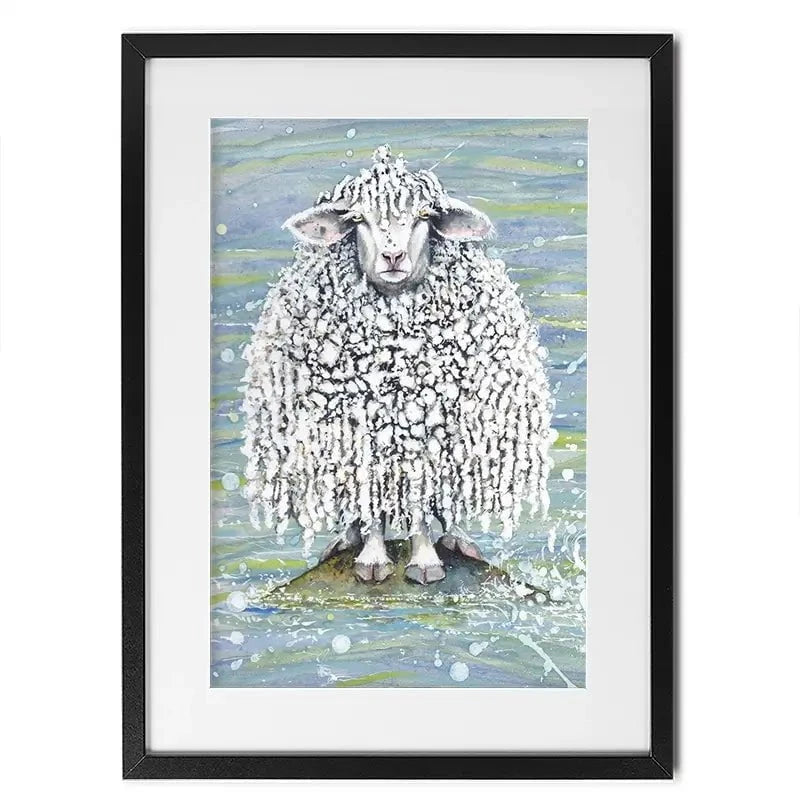 Ethel's Seaside Visit Framed Art Print Ethel's Seaside Visit Framed Art Print wall art product Maggie Vandewalle - Independent