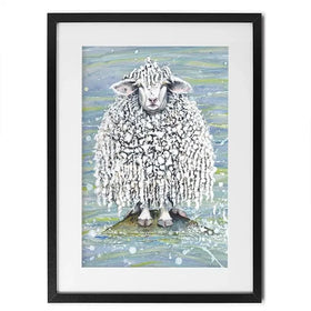 Ethel's Seaside Visit Framed Art Print Ethel's Seaside Visit Framed Art Print wall art product Maggie Vandewalle - Independent