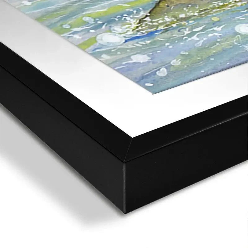 Ethel's Seaside Visit Framed Art Print Ethel's Seaside Visit Framed Art Print wall art product Maggie Vandewalle - Independent