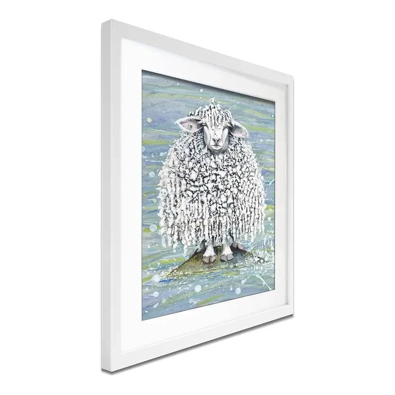Ethel's Seaside Visit Framed Art Print Ethel's Seaside Visit Framed Art Print wall art product Maggie Vandewalle - Independent