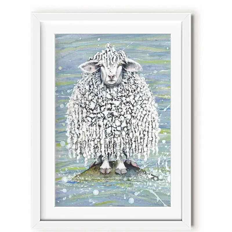 Ethel's Seaside Visit Framed Art Print Ethel's Seaside Visit Framed Art Print wall art product Maggie Vandewalle - Independent