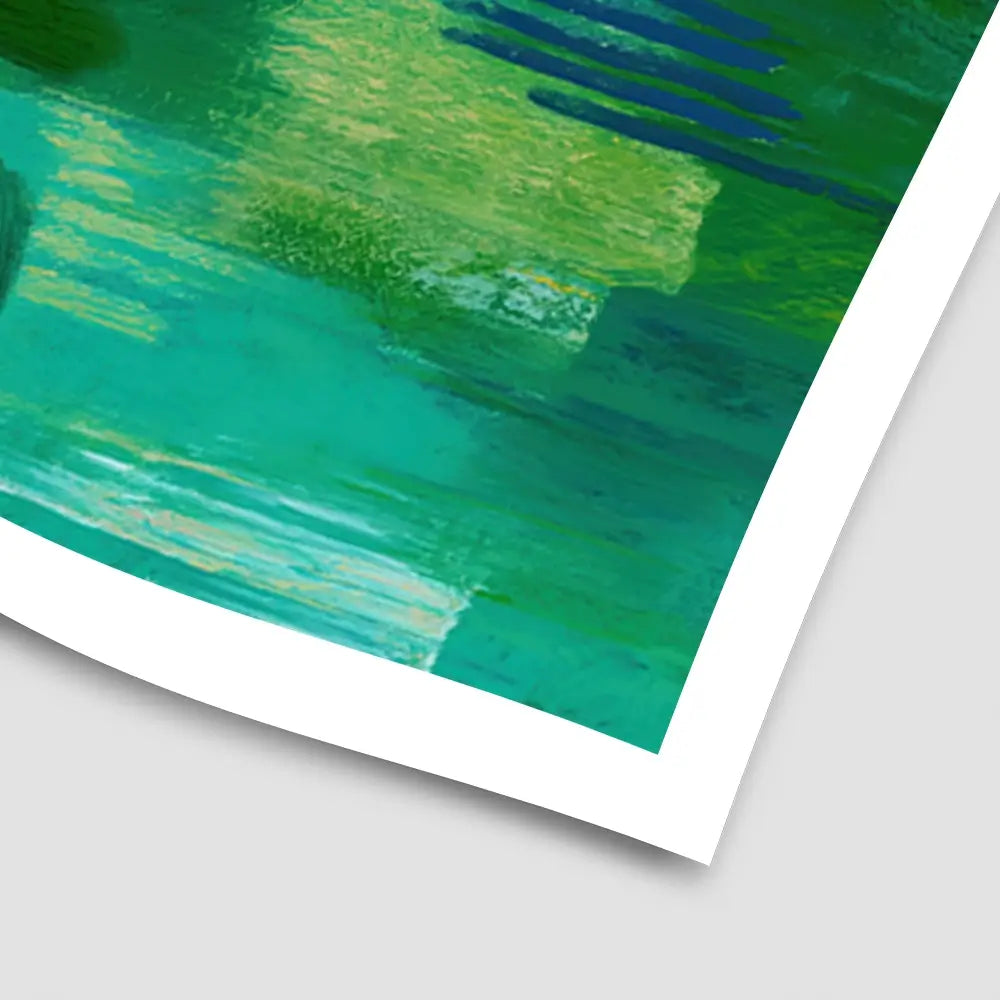 Eucalyptus Leaves On Green Art Print Eucalyptus Leaves On Green Art Print wall art product Chromatic Storm Studio