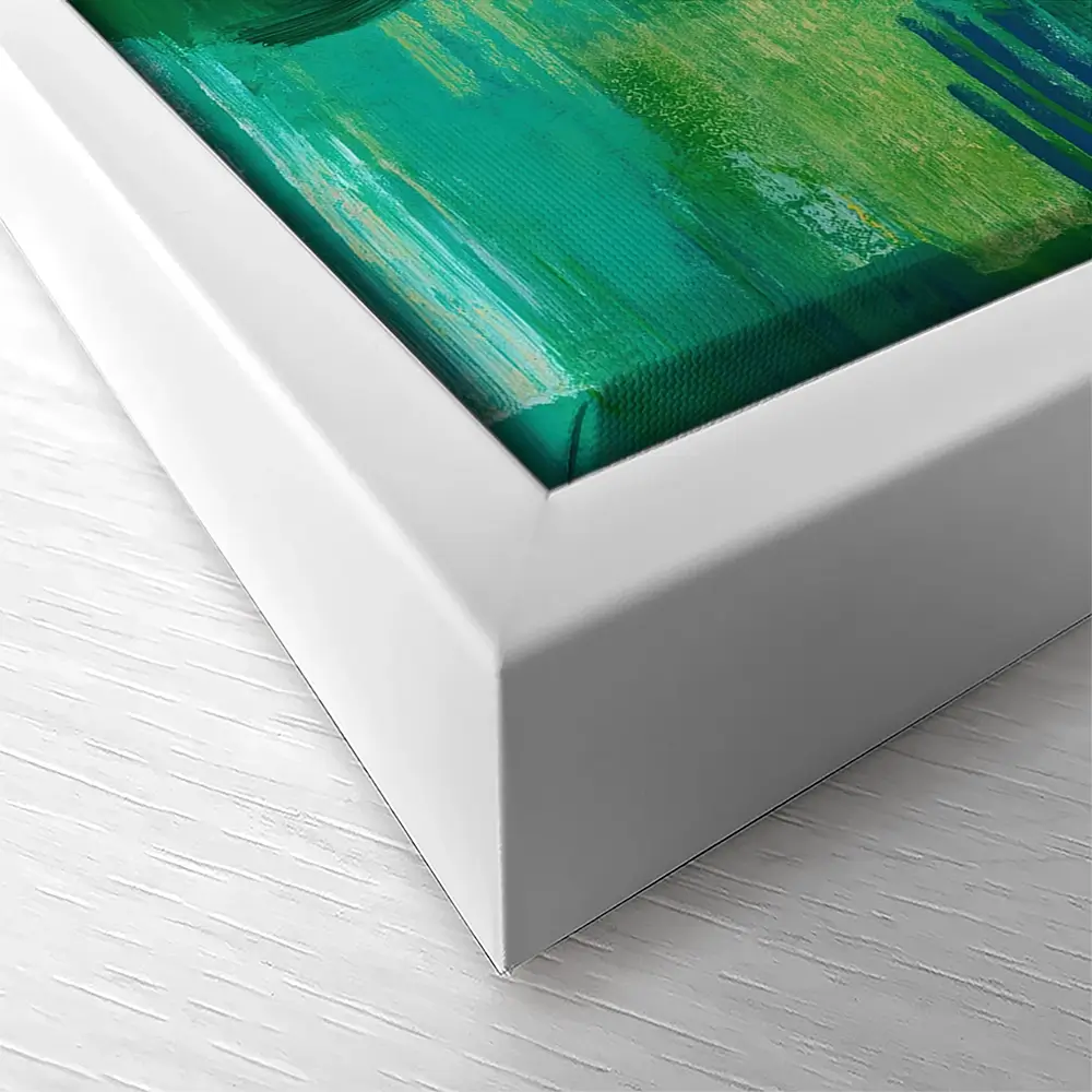 Eucalyptus Leaves On Green Canvas Print Eucalyptus Leaves On Green Canvas Print wall art product Chromatic Storm Studio