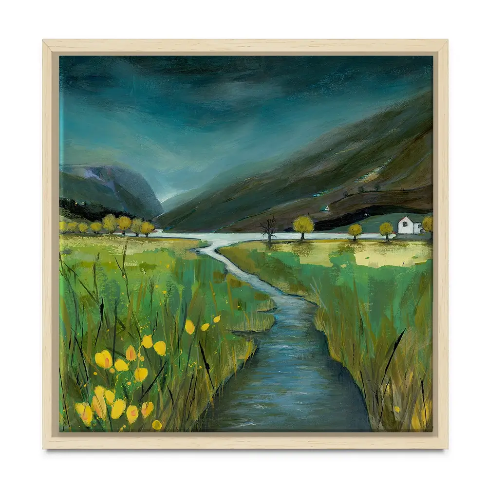 Evening Light Buttermere Square Canvas Print Evening Light Buttermere Square Canvas Print wall art product Karen Sutton