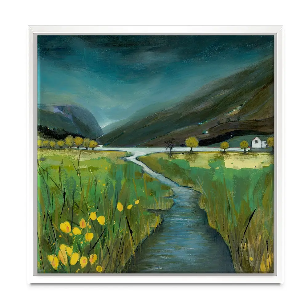 Evening Light Buttermere Square Canvas Print Evening Light Buttermere Square Canvas Print wall art product Karen Sutton