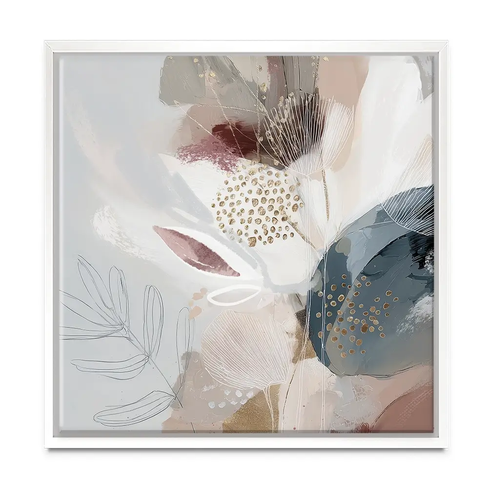 Evie Belle Abstract Square Canvas Print Evie Belle Abstract Square Canvas Print wall art product Bella Eve