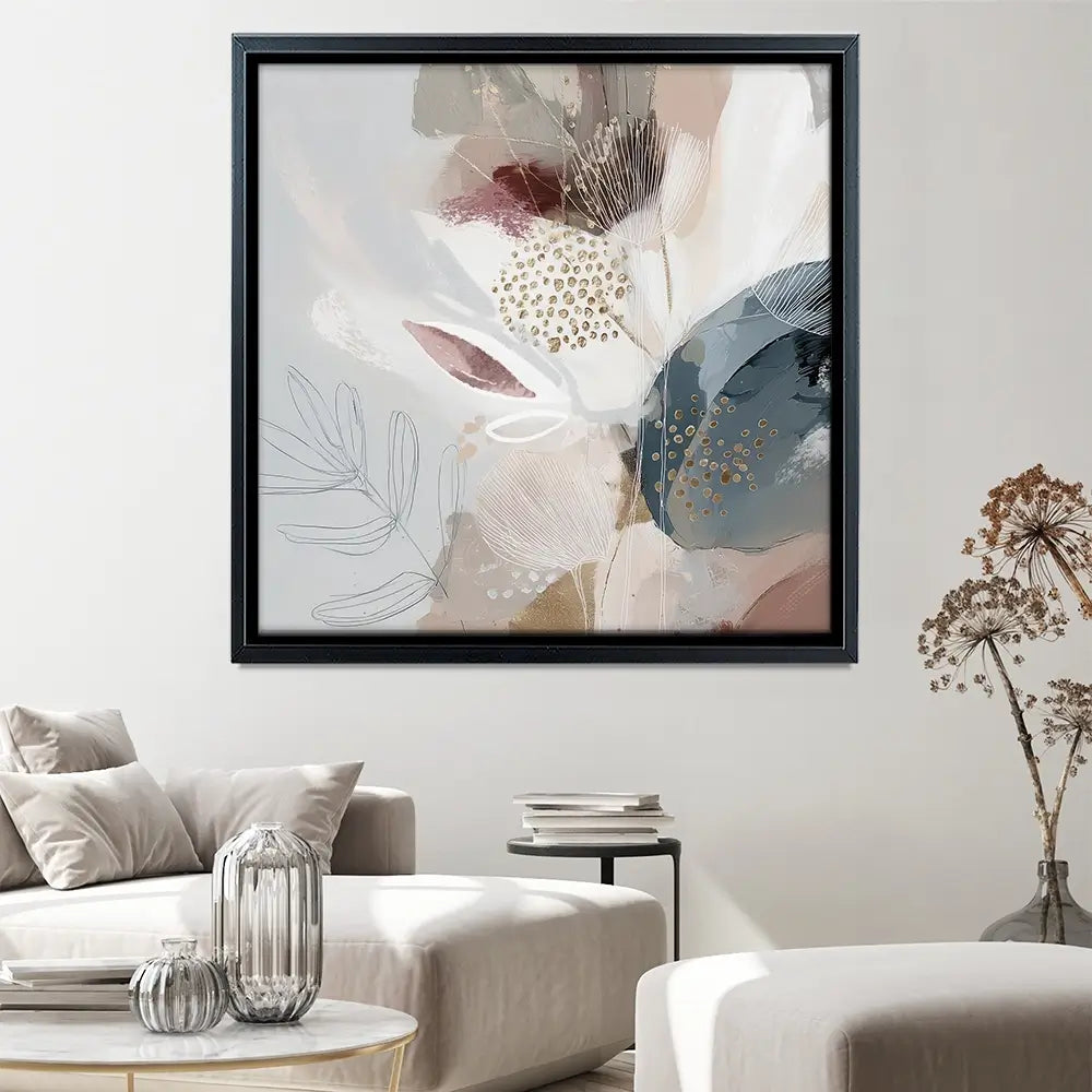 Evie Belle Abstract Square Canvas Print Evie Belle Abstract Square Canvas Print wall art product Bella Eve