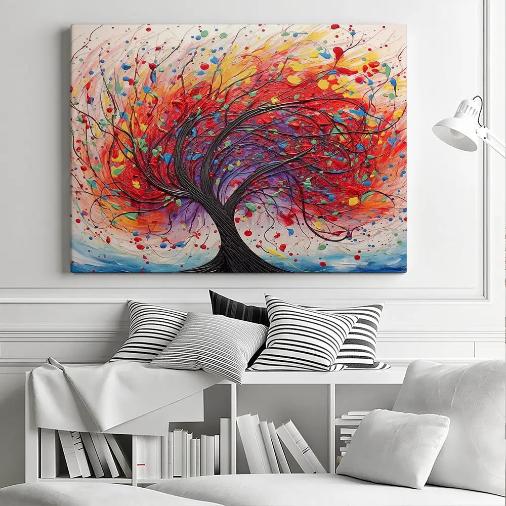 Expressionist Red Tree Canvas Print Expressionist Red Tree Canvas Print wall art product Lena Owens - Independent