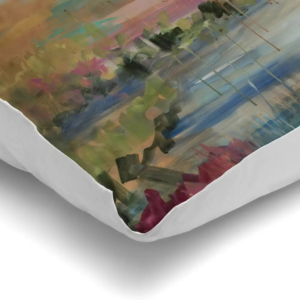 Expressionistic Marsh Cushion Expressionistic Marsh Cushion wall art product Tiffani Taylor - Independent