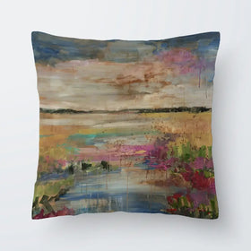 Expressionistic Marsh Cushion Expressionistic Marsh Cushion wall art product Tiffani Taylor - Independent