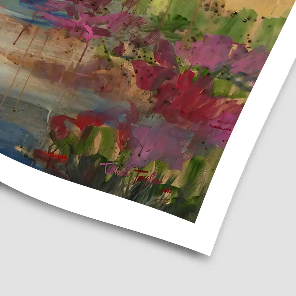 Expressionistic Marsh Square Art Print Expressionistic Marsh Square Art Print wall art product Tiffani Taylor - Independent