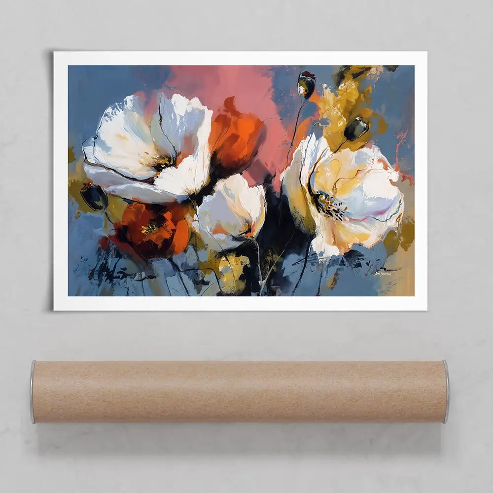 Expressive Abstract Floral Art Print Expressive Abstract Floral Art Print wall art product Leon Devenice