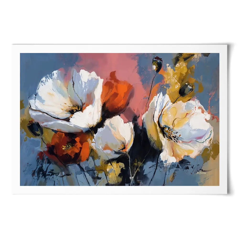 Expressive Abstract Floral Art Print Expressive Abstract Floral Art Print wall art product Leon Devenice