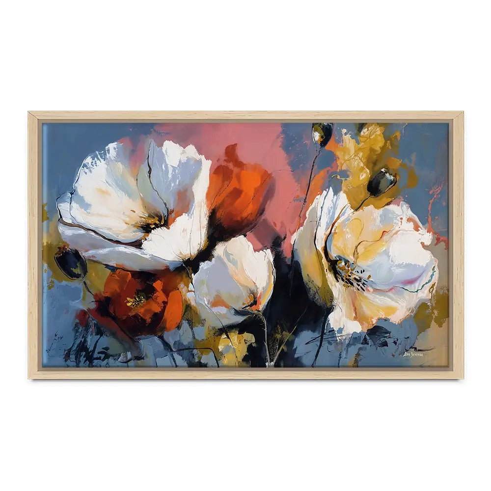 Expressive Abstract Floral Canvas Print Expressive Abstract Floral Canvas Print wall art product Leon Devenice