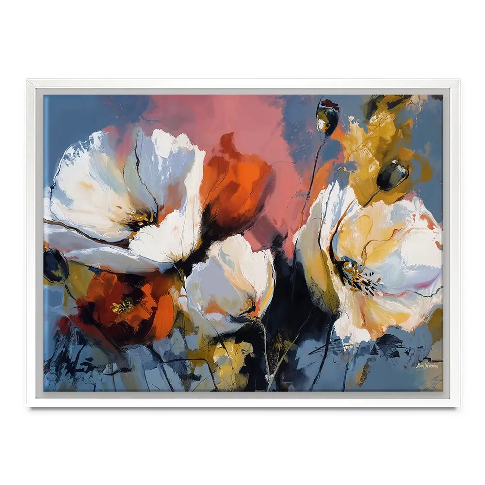 Expressive Abstract Floral Canvas Print Expressive Abstract Floral Canvas Print wall art product Leon Devenice