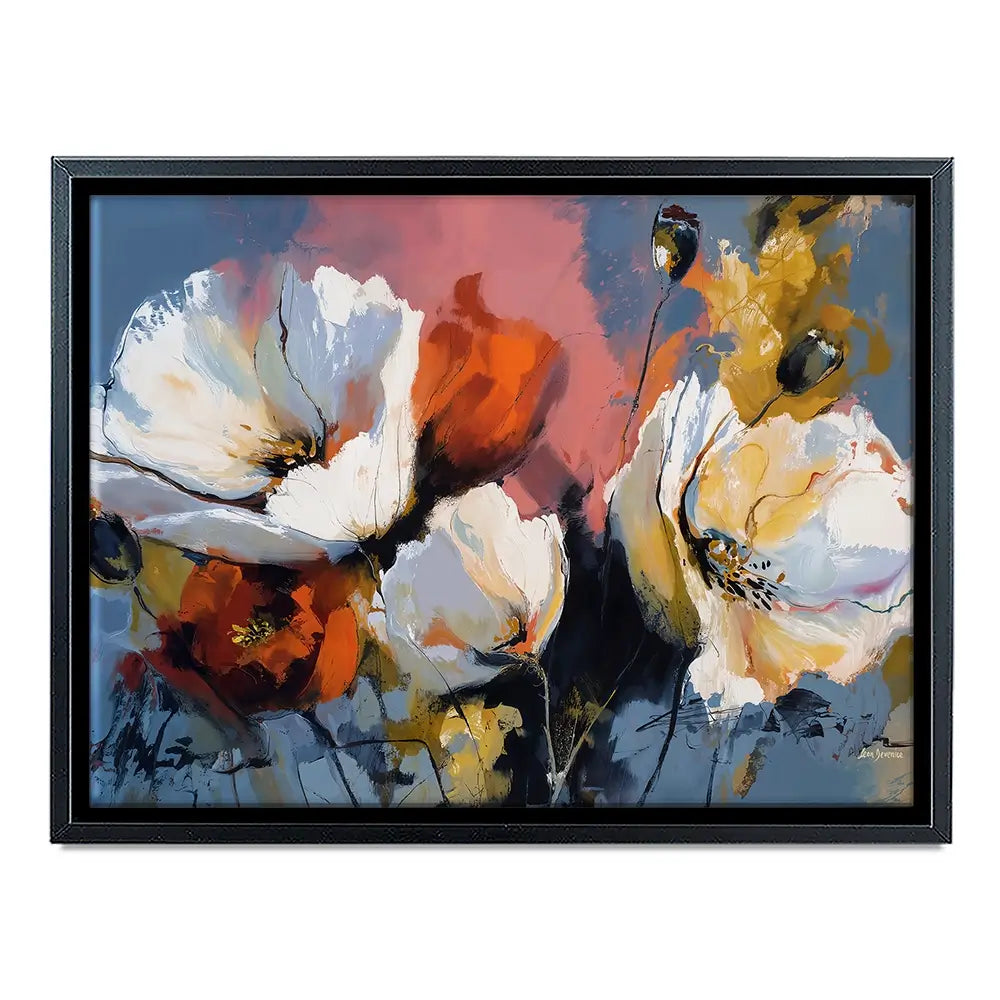 Expressive Abstract Floral Canvas Print Expressive Abstract Floral Canvas Print wall art product Leon Devenice