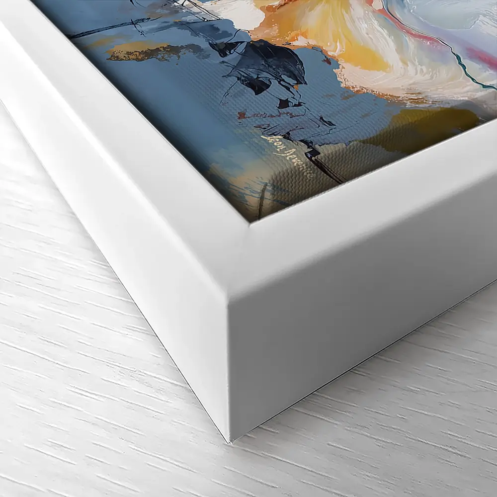 Expressive Abstract Floral Canvas Print Expressive Abstract Floral Canvas Print wall art product Leon Devenice