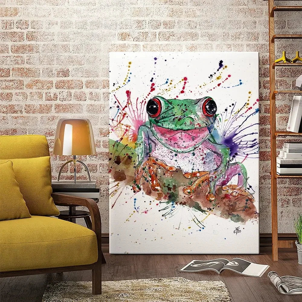 Fabulous Frog Canvas Print Fabulous Frog Canvas Print wall art product Jamie Taylor